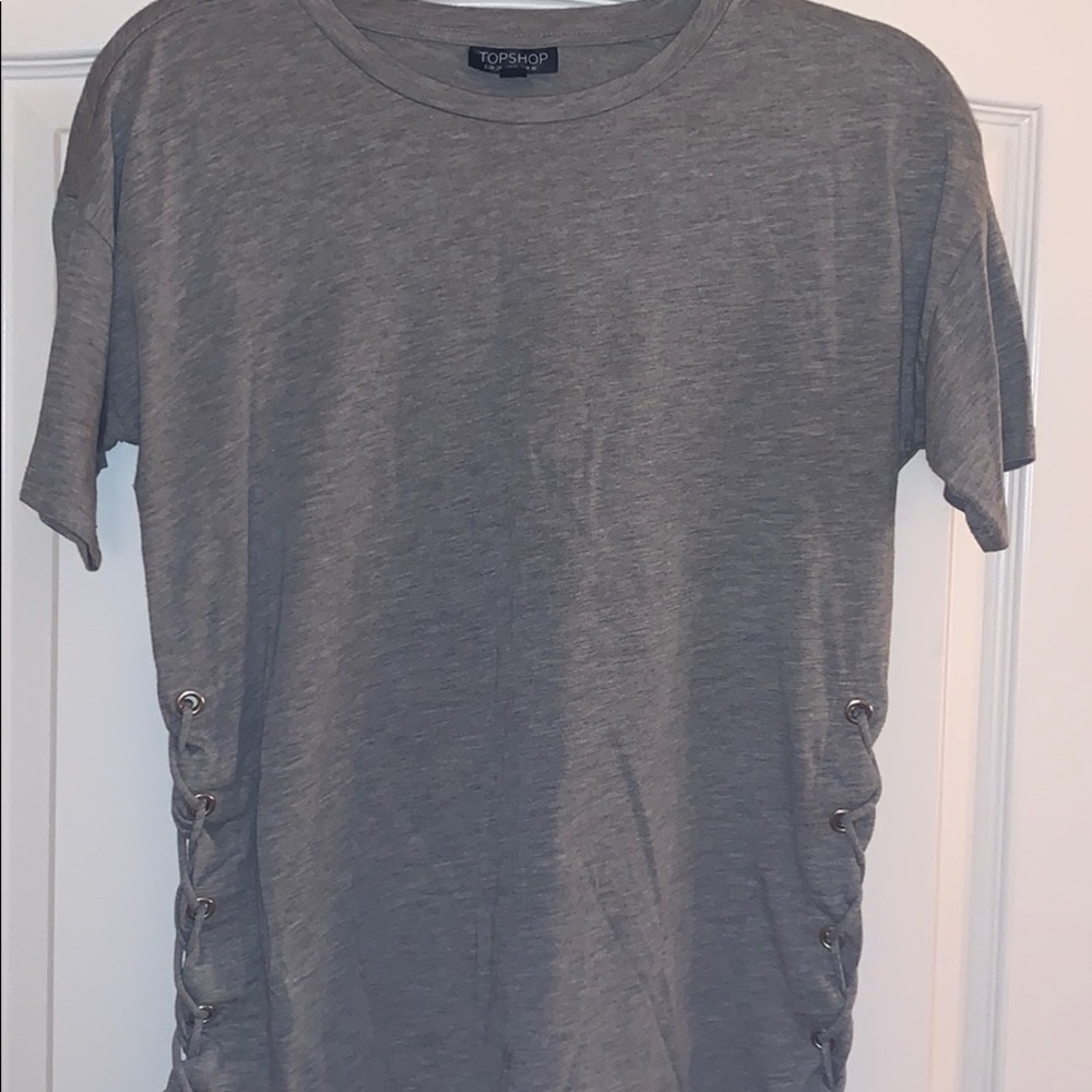 Topshop Gray T-Shirt